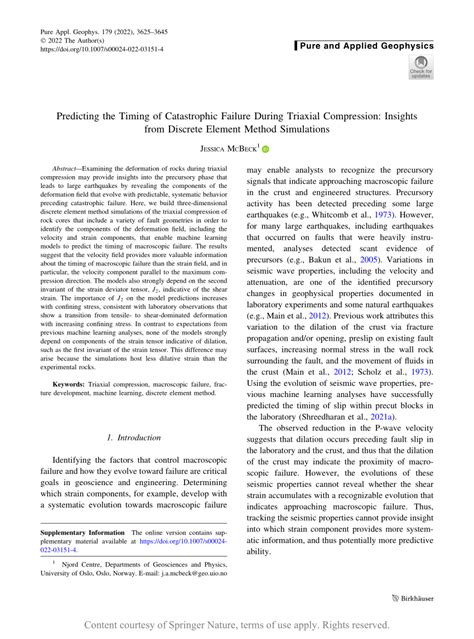 compression test catastrophic failure|Predicting the Timing of Catastrophic Failure During Triaxial .